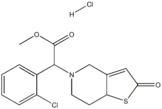 甲基(2-氯苯基)(2-氧代-2,6,7,7ALPHA-四氢噻吩并[3,2-C]吡啶-5(4H)-基)乙酸酯, 109904-27-0, 结构式