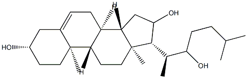 Cholest-5-ene-3β,16,22-triol 结构式