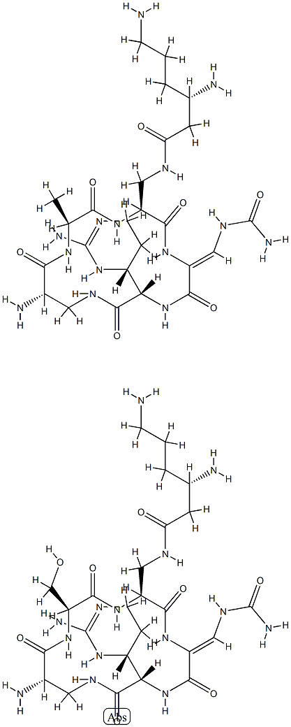 卷曲霉素,11003-38-6,结构式