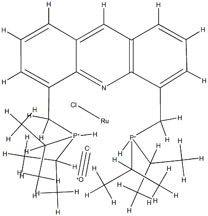 氯羰基氢化[4,5-双-(二-异丙基膦基)吖啶]钌(II), 1101230-25-4, 结构式