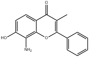4H-1-Benzopyran-4-one,8-amino-7-hydroxy-3-methyl-2-phenyl-(9CI) Struktur