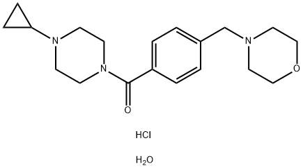 BAVISANT DIHYDROCHLORIDE HYDRATE 结构式