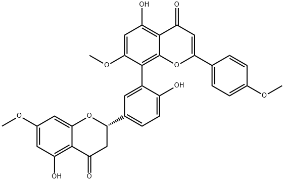 罗汉松黄烷酮,110382-42-8,结构式
