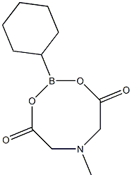 Cyclohexylboronic acid MIDA ester Structure