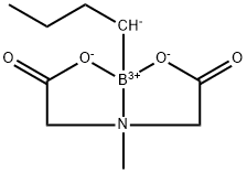 正丁基硼酸甲基亚氨基二乙酸酯, 1104637-43-5, 结构式