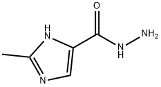 Imidazole-4(or 5)-carboxylic acid, 2-methyl-, hydrazide (6CI) 化学構造式