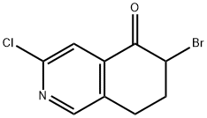 6-溴-3-氯-7,8-二氢异喹啉-5(6H)-酮,1105662-41-6,结构式