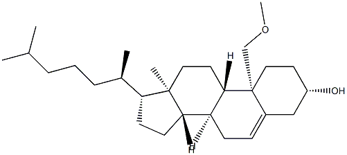 19-Methoxycholest-5-en-3β-ol Struktur