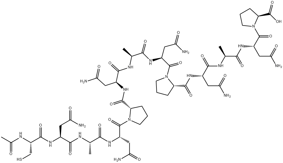 acetylcysteine(asparaginyl-alanyl-asparaginyl-proline)3 结构式