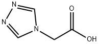 4H-1,2,4-トリアゾール-4-イル酢酸 化学構造式