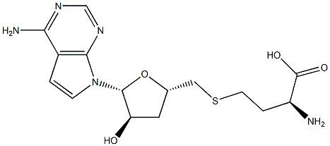S-3'-deoxy-7-deazaadenosylhomocysteine Struktur