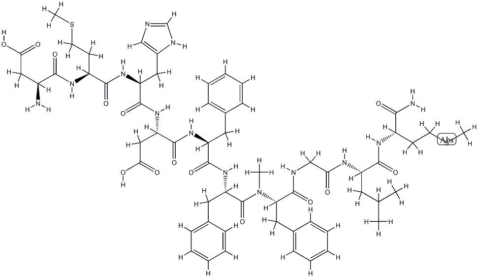 (N-ME-PHE7)-ニューロキニンB 化学構造式