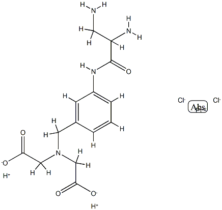 dichloro-(3-(methyleneiminodiacetic acid)phenyl-(2',3'-diaminopropionamide))platinum(II) Structure