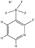 2-氟吡啶-3-基三氟硼酸钾, 1111732-91-2, 结构式