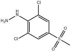 1-(2,6-dichloro-4-(methylsulfonyl)phenyl)hydrazine Structure