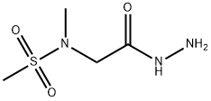 N-(2-hydrazino-2-oxoethyl)-N-methylmethanesulfonamide (non-preferred name)(SALTDATA: FREE) 化学構造式