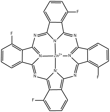 锌(II)-1,8,15,22-四氟-29H,31H-酞菁,异构体混合物, 1120355-28-3, 结构式