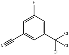 3-Fluoro-5-(trichloromethyl)benzonitrile Structure