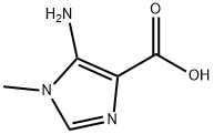 (9CI)-5-氨基-1-甲基-1H-咪唑-4-羧酸 结构式