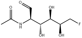 2-acetamido-2,6-dideoxy-6-fluorogalactose Struktur