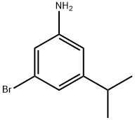 3-溴-5-异丙基苯胺,112930-36-6,结构式