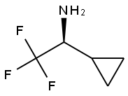 (S)-1-环丙基-2,2,2-三氟乙烷-1-胺, 1131737-03-5, 结构式