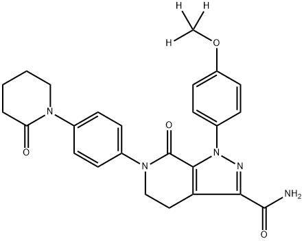 Apixaban-d3,1131996-12-7,结构式