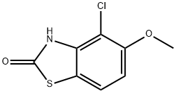 2(3H)-Benzothiazolone,4-chloro-5-methoxy-(9CI) Struktur