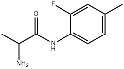 N〜1〜-(2-FLUORO-4-METHYLPHENYL)ALANINAMIDE HYDROCHLORIDE 化学構造式
