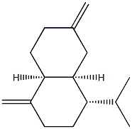 [4S,4aβ,8aβ,(+)]-Decahydro-1,6-bis(methylene)-4-isopropylnaphthalene 结构式