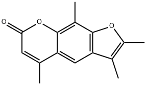2,3,5,9-四甲基-7H-呋喃[3,2-G]苯并吡喃-7-酮, 113969-43-0, 结构式