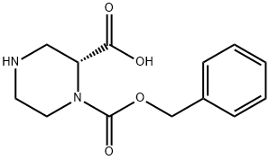 (R)-1-((苄氧基)羰基)哌嗪-2-羧酸, 1139878-81-1, 结构式