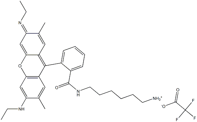 N-(6-AMINOHEXYL)RHODAMINE 6G-AMIDE BIS(TRIFLUOROACETATE) Structure