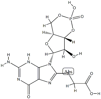 8-(2-carboxymethylthio)-cGMP Struktur