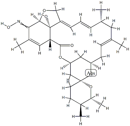 美倍霉素肟A3, 114177-14-9, 结构式