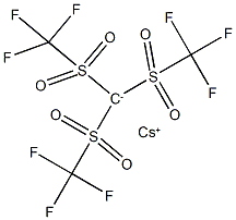 三(三氟甲烷磺酰基)甲基化铯, 114395-68-5, 结构式