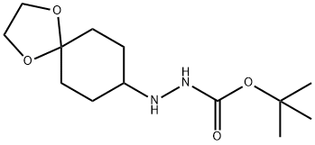 tert-butyl 2-(1,4-dioxaspiro[4.5]decan-8-yl)hydrazinecarboxylate Struktur