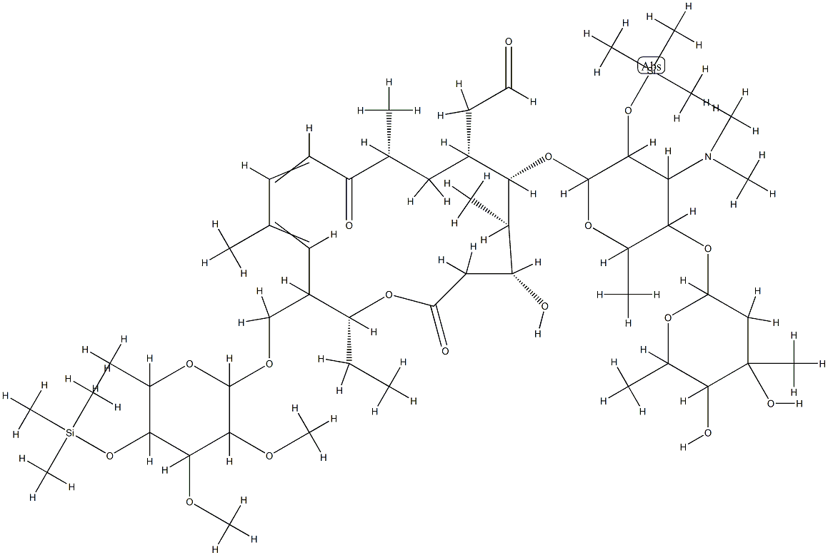 4',2''-O-Di(triMethysilyl)tylosin Struktur