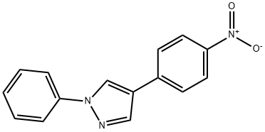 1-Phenyl-4-(4-nitrophenyl)pyrazole Struktur