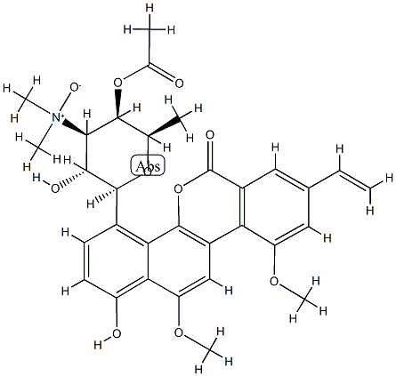 deacetylravidomycin N-oxide Struktur