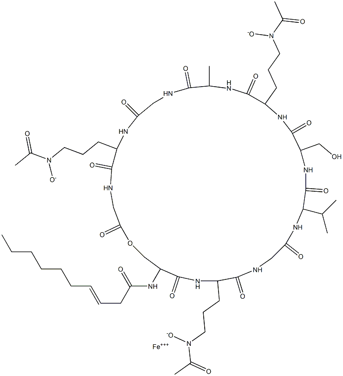 富铁菌素 A, 114550-08-2, 结构式