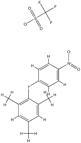 (4-NITROPHENYL)(2,4,6-TRIMETHYLPHENYL)IODONIUM TRIFLATE, 1146127-11-8, 结构式