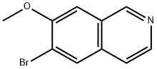 6-BROMO-7-METHOXY-ISOQUINOLINE(WX130308) Structure