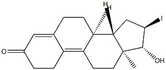 delta(9)-16-iodo-19-nortestosterone Struktur