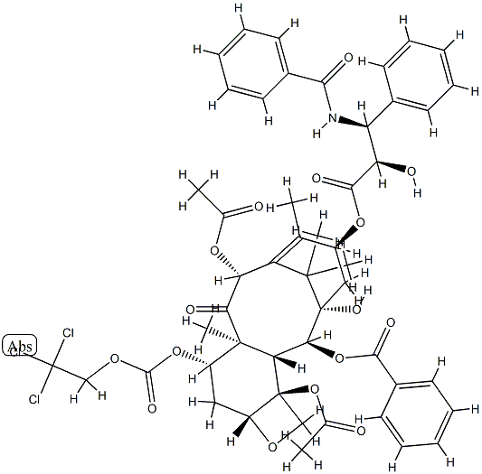 7-(2,2,2-三氯乙基氧基羰基)紫杉醇, 114915-17-2, 结构式