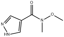 N-methoxy-N-methyl-1H-pyrazole-4-carboxamide(WX191366) Structure