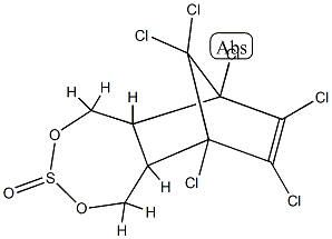 硫丹乳剂[含量2%～80%] 结构式