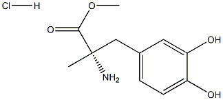 L-α-Methyl DOPA Methyl Ester Hydrochloride Structure