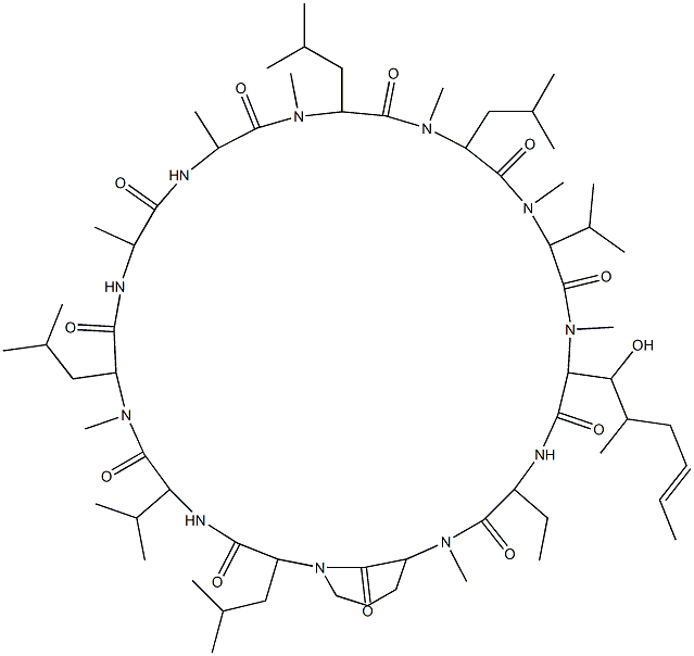 cyclosporin lactam(3,4) Structure