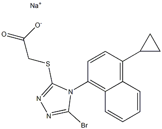 LESINURAD SODIUM,1151516-14-1,结构式